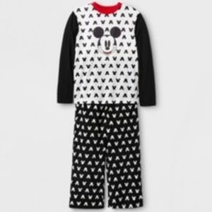 NWT Disney Mickey Mouse Pajama 2 Piece Set Size 4